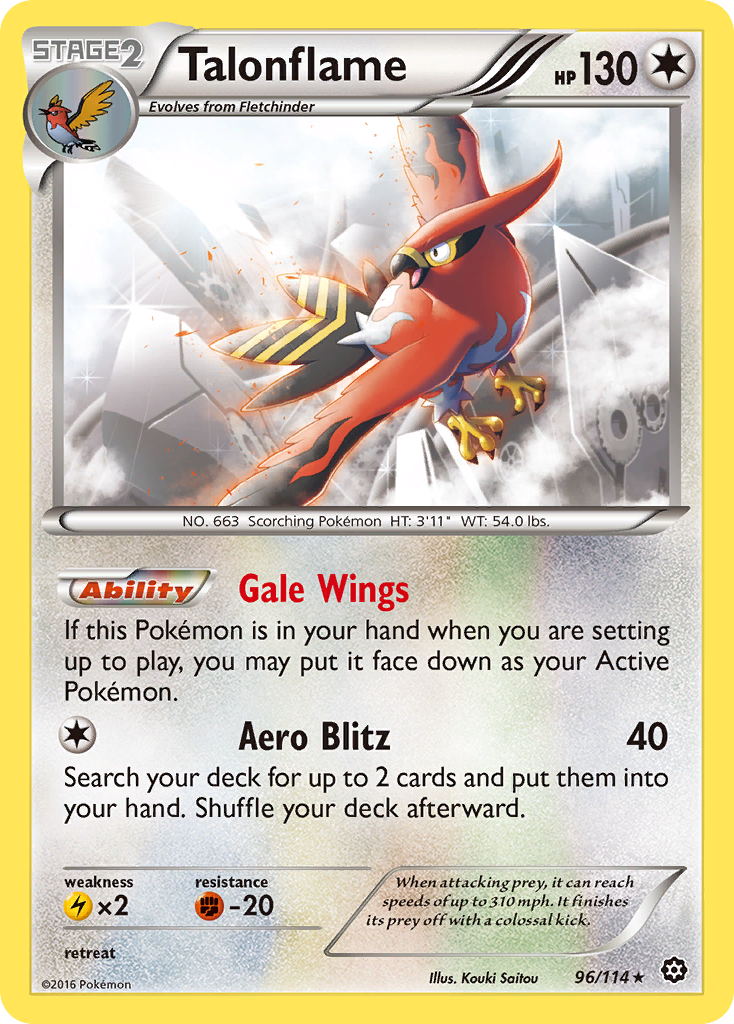 Talonflame (96/114) [XY: Steam Siege] - Destination Retro