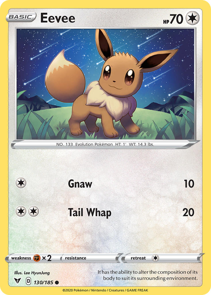 Eevee (130) [Sword & Shield: Vivid Voltage] - Destination Retro