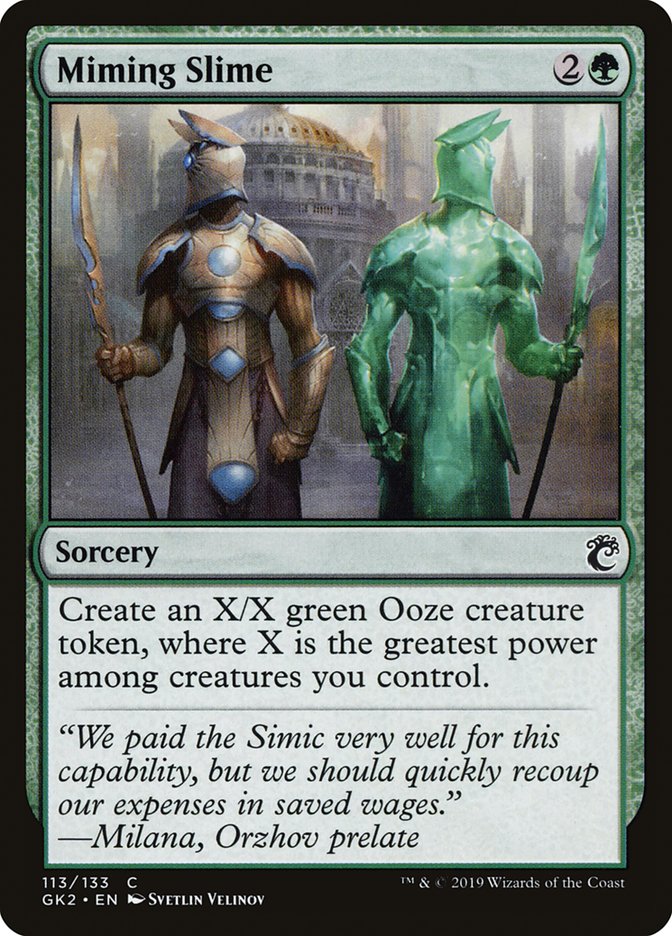 Miming Slime [Ravnica Allegiance Guild Kit] - Destination Retro