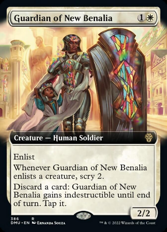Guardian of New Benalia (Extended Art) [Dominaria United] - Destination Retro