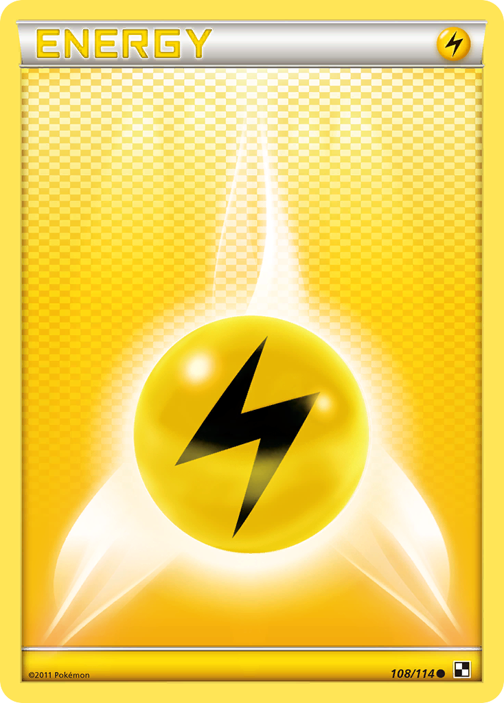 Lightning Energy (108/114) [Black & White: Base Set] - Destination Retro