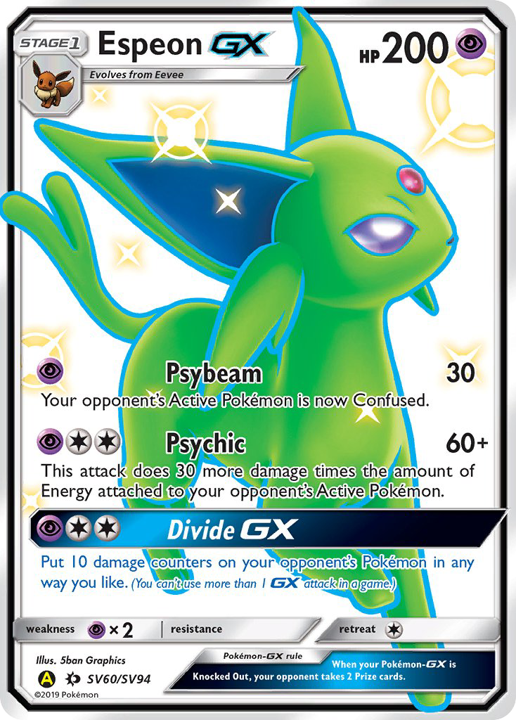 Espeon GX (SV60/SV94) [Sun & Moon: Hidden Fates - Shiny Vault] - Destination Retro