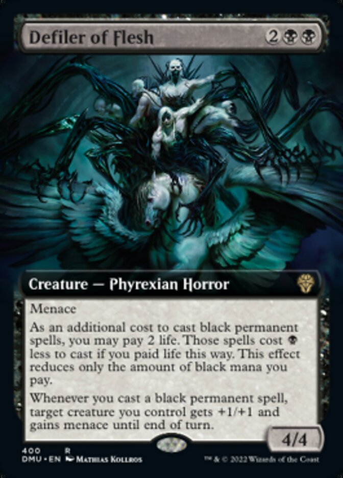 Defiler of Flesh (Extended Art) [Dominaria United] - Destination Retro