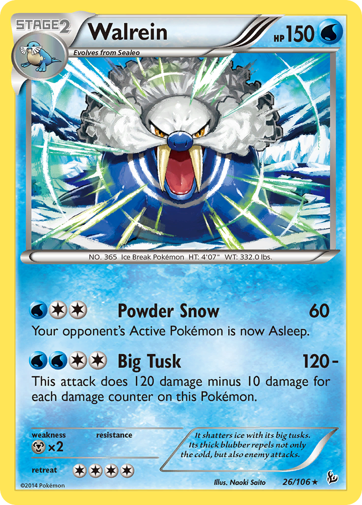 Walrein (26/106) [XY: Flashfire] - Destination Retro