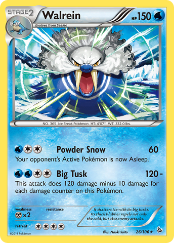 Walrein (26/106) [XY: Flashfire] - Destination Retro