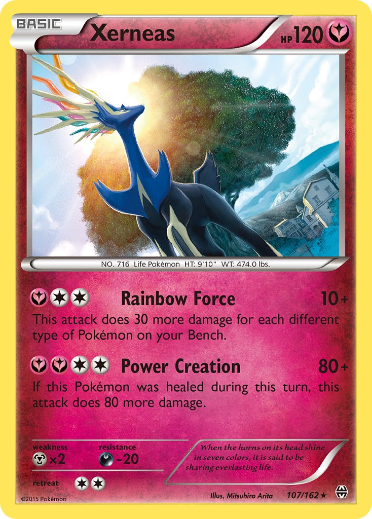 Xerneas (107/162) (Cosmos Holo) (Blister Exclusive) [XY: BREAKthrough] - Destination Retro