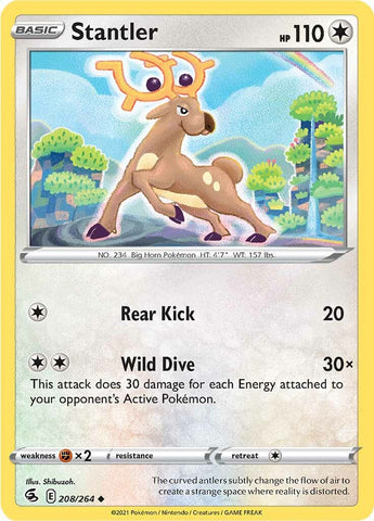 Stantler (208/264) [Sword & Shield: Fusion Strike] - Destination Retro