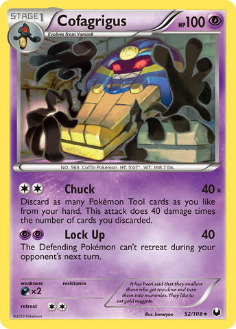 Cofagrigus (52/108) [Black & White: Dark Explorers] - Destination Retro