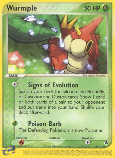 Wurmple (78/109) [EX: Ruby & Sapphire] - Destination Retro