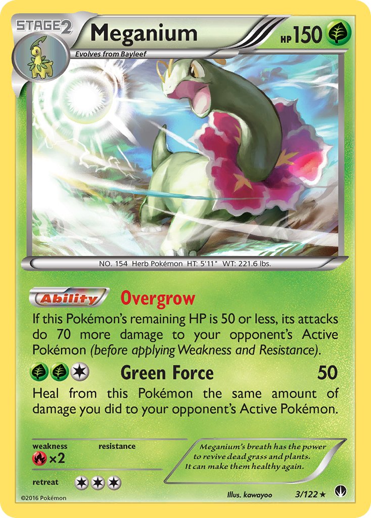 Meganium (3/122) (Cosmos Holo) (Blister Exclusive) [XY: BREAKpoint] - Destination Retro