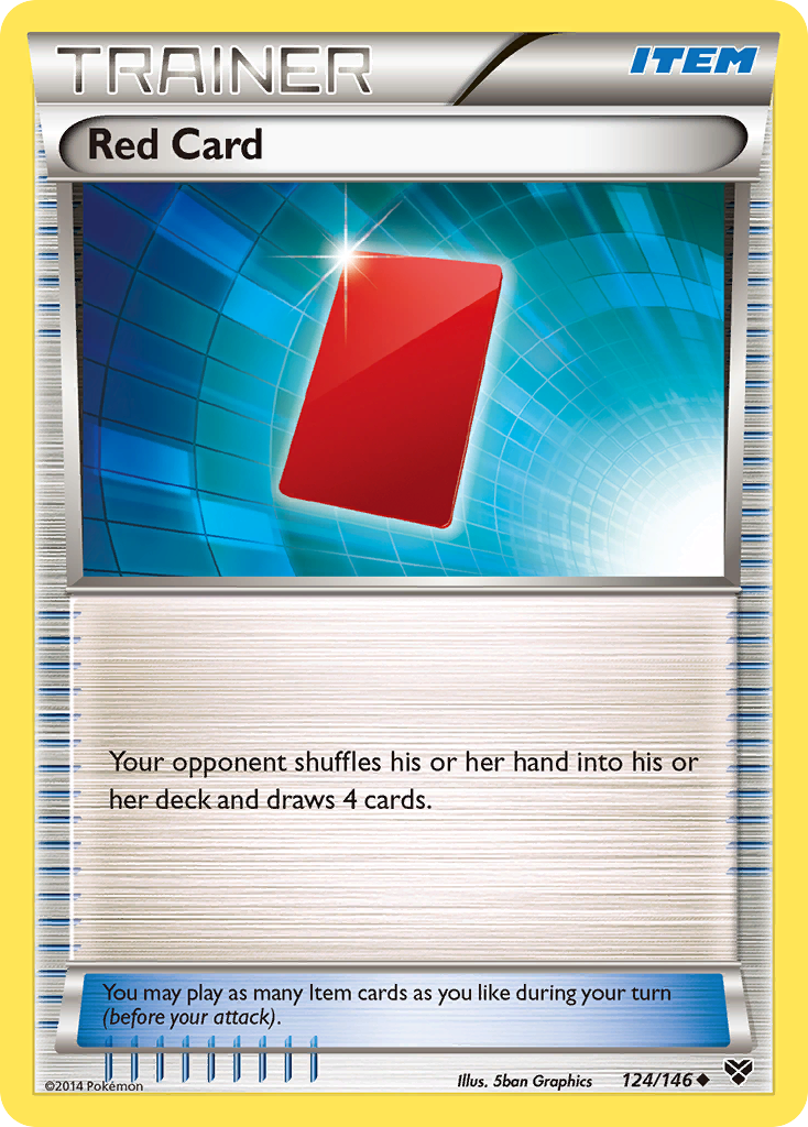 Red Card (124/146) [XY: Base Set] - Destination Retro