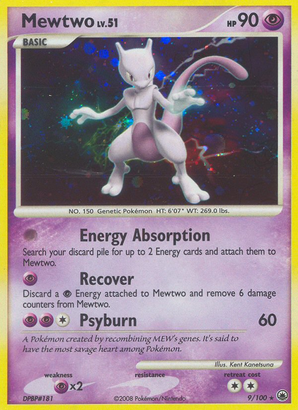Mewtwo (9/100) [Diamond & Pearl: Majestic Dawn] - Destination Retro