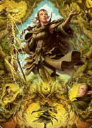 Nissa of Shadowed Boughs 2 Art Card (Gold-Stamped Signature) [Zendikar Rising Art Series] - Destination Retro