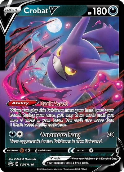 Crobat V (SWSH110) [Sword & Shield: Black Star Promos] - Destination Retro