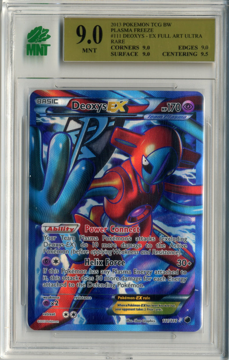 MNT - 9.0 - Deoxys -  EX Full Art Ultra Rare - Plasma Freeze - Destination Retro