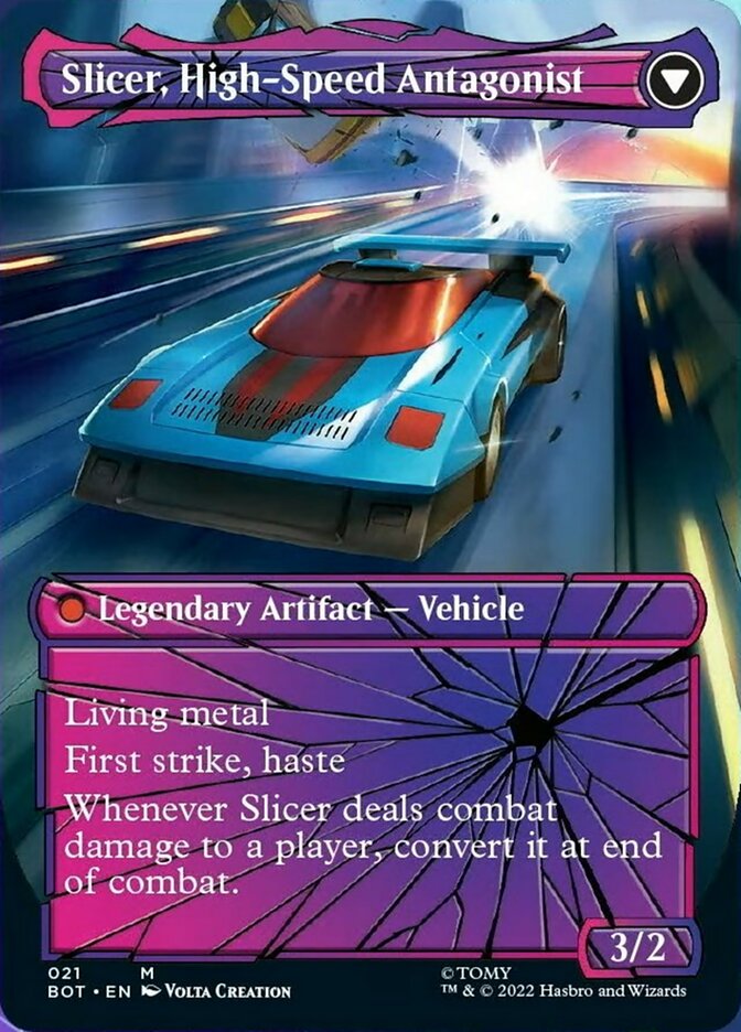 Slicer, Hired Muscle // Slicer, High-Speed Antagonist (Shattered Glass) [Universes Beyond: Transformers] - Destination Retro