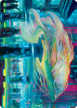 Skyswimmer Koi Art Card [Kamigawa: Neon Dynasty Art Series] - Destination Retro