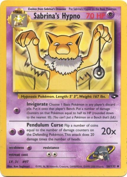 Sabrina's Hypno (56/132) [Gym Challenge Unlimited] - Destination Retro