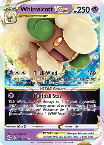 Whimsicott VSTAR (065/172) [Sword & Shield: Brilliant Stars] - Destination Retro