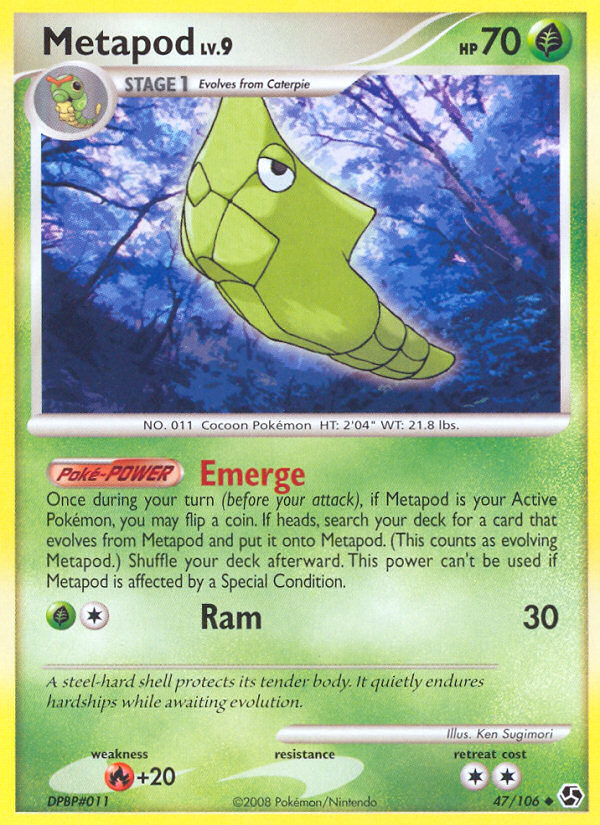 Metapod (47/106) [Diamond & Pearl: Great Encounters] - Destination Retro