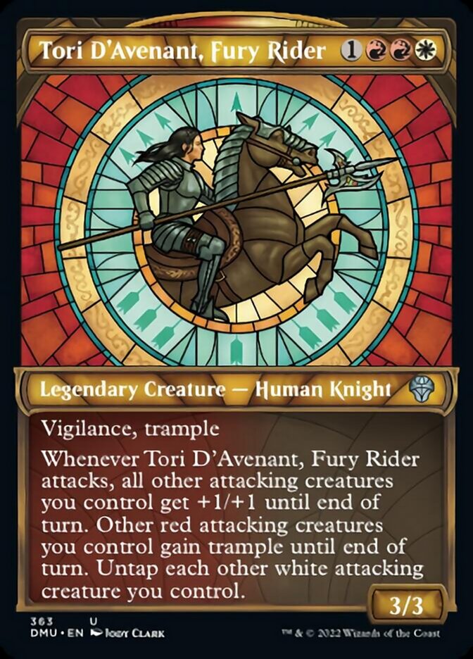 Tori D'Avenant, Fury Rider (Showcase Textured) [Dominaria United] - Destination Retro