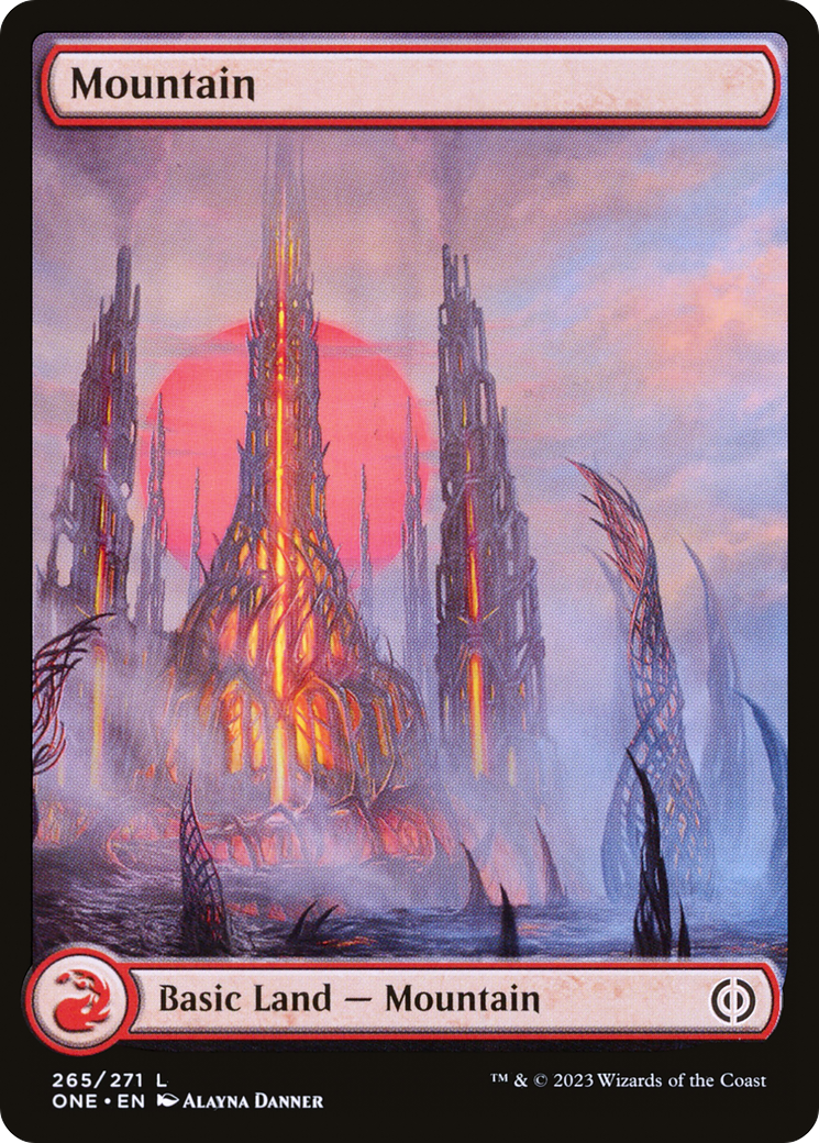 Mountain (265) (Full-Art) [Phyrexia: All Will Be One] - Destination Retro