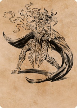 Livaan, Cultist of Tiamat Art Card [Commander Legends: Battle for Baldur's Gate Art Series] - Destination Retro