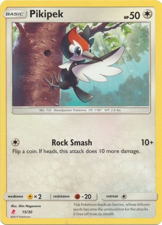 Pikipek (15/30) [Sun & Moon: Trainer Kit - Lycanroc & Alolan Raichu] - Destination Retro