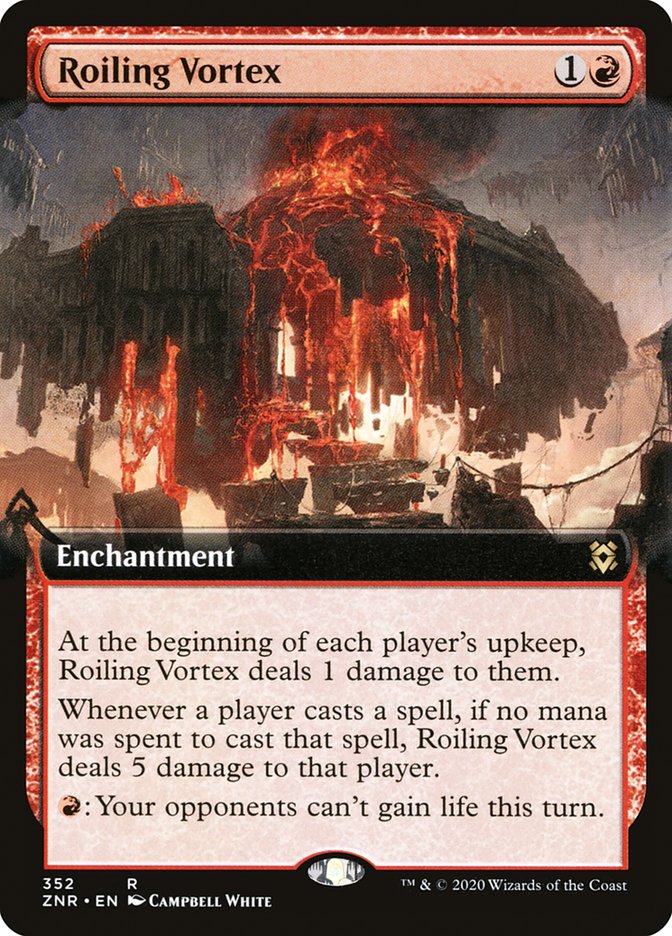 Roiling Vortex (Extended Art) [Zendikar Rising] - Destination Retro