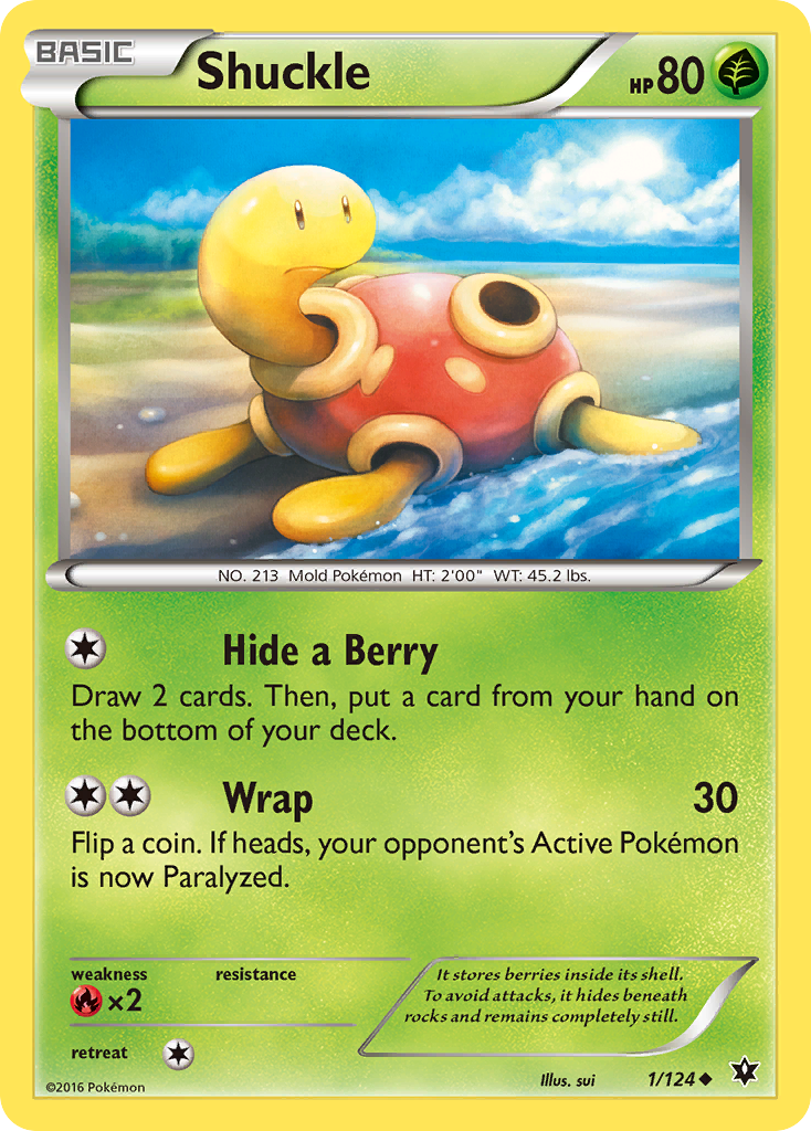 Shuckle (1/124) [XY: Fates Collide] - Destination Retro
