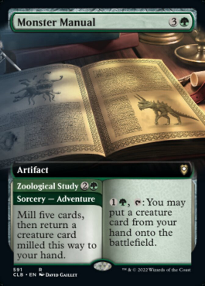 Monster Manual // Zoological Study (Extended Art) [Commander Legends: Battle for Baldur's Gate] - Destination Retro