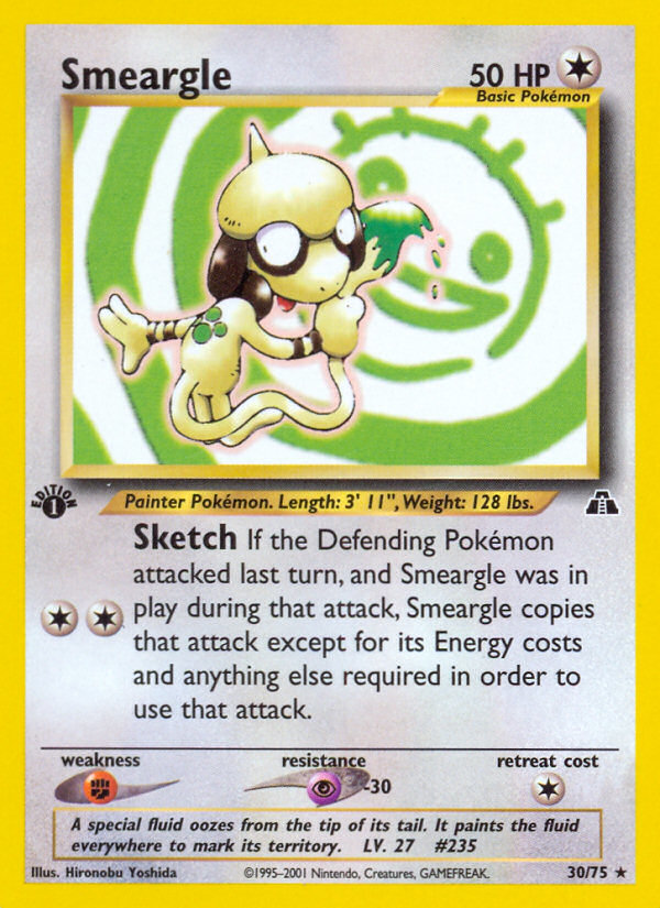 Smeargle (30/75) [Neo Discovery 1st Edition] - Destination Retro