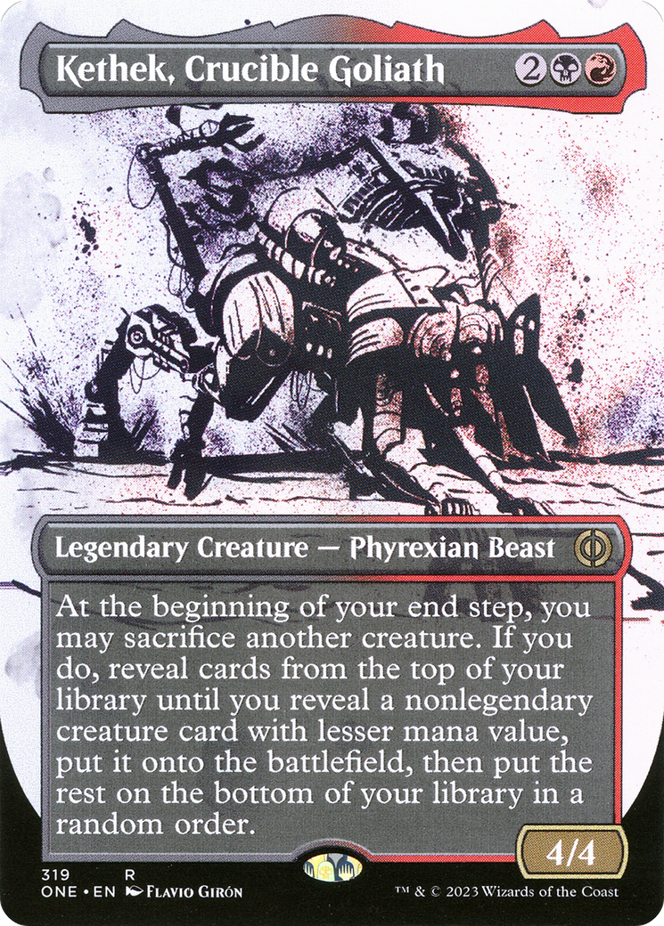 Kethek, Crucible Goliath (Borderless Ichor) [Phyrexia: All Will Be One] - Destination Retro