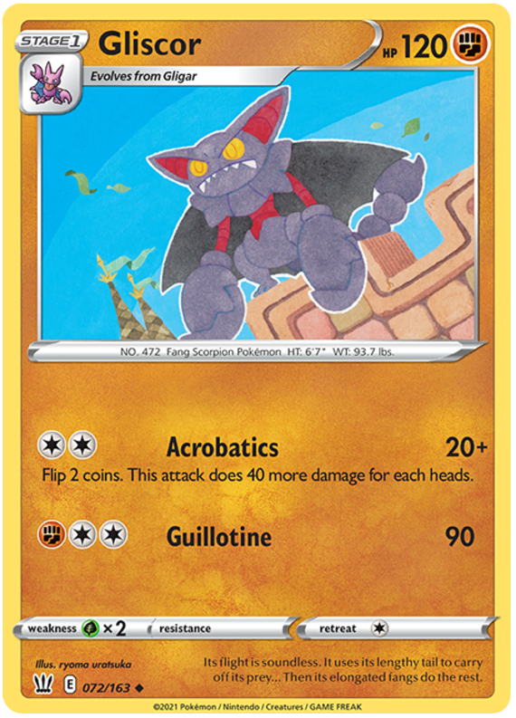 Gliscor (072/163) [Sword & Shield: Battle Styles] - Destination Retro