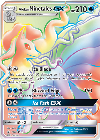 Alolan Ninetales GX (150/145) [Sun & Moon: Guardians Rising] - Destination Retro