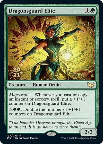 Dragonsguard Elite [Strixhaven: School of Mages Prerelease Promos] - Destination Retro