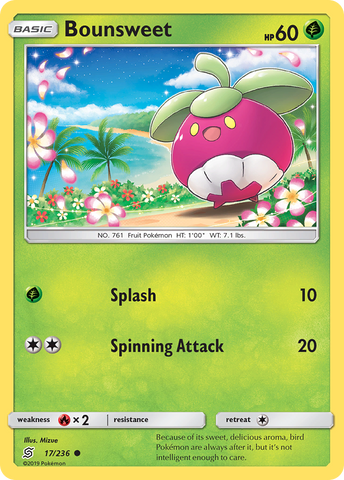 Bounsweet (17/236) [Sun & Moon: Unified Minds] - Destination Retro