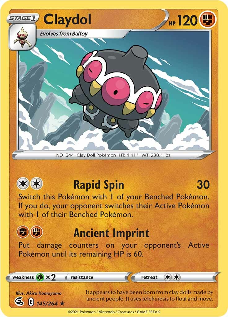 Claydol (145/264) [Sword & Shield: Fusion Strike] - Destination Retro