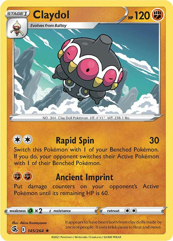 Claydol (145/264) [Sword & Shield: Fusion Strike] - Destination Retro