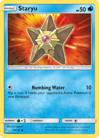 Staryu (28/181) [Sun & Moon: Team Up] - Destination Retro