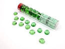 GLASS GAMING STONES - LIGHT GREEN - Destination Retro