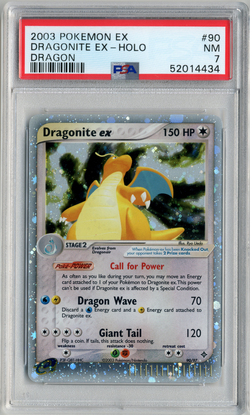PSA - NM 7 - DRAGONITE EX-HOLO - EX DRAGON - Destination Retro