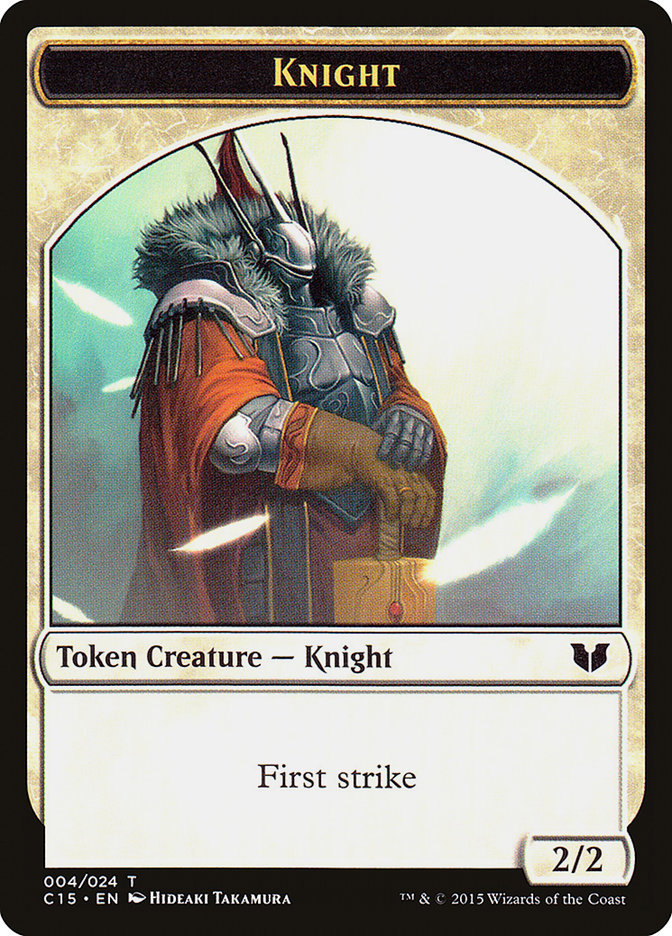 Knight (004) // Elemental Shaman Double-Sided Token [Commander 2015 Tokens] - Destination Retro