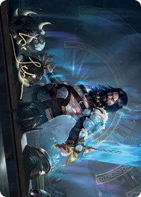 Halvar, God of Battle Art Card (Gold-Stamped Signature) [Kaldheim: Art Series] - Destination Retro