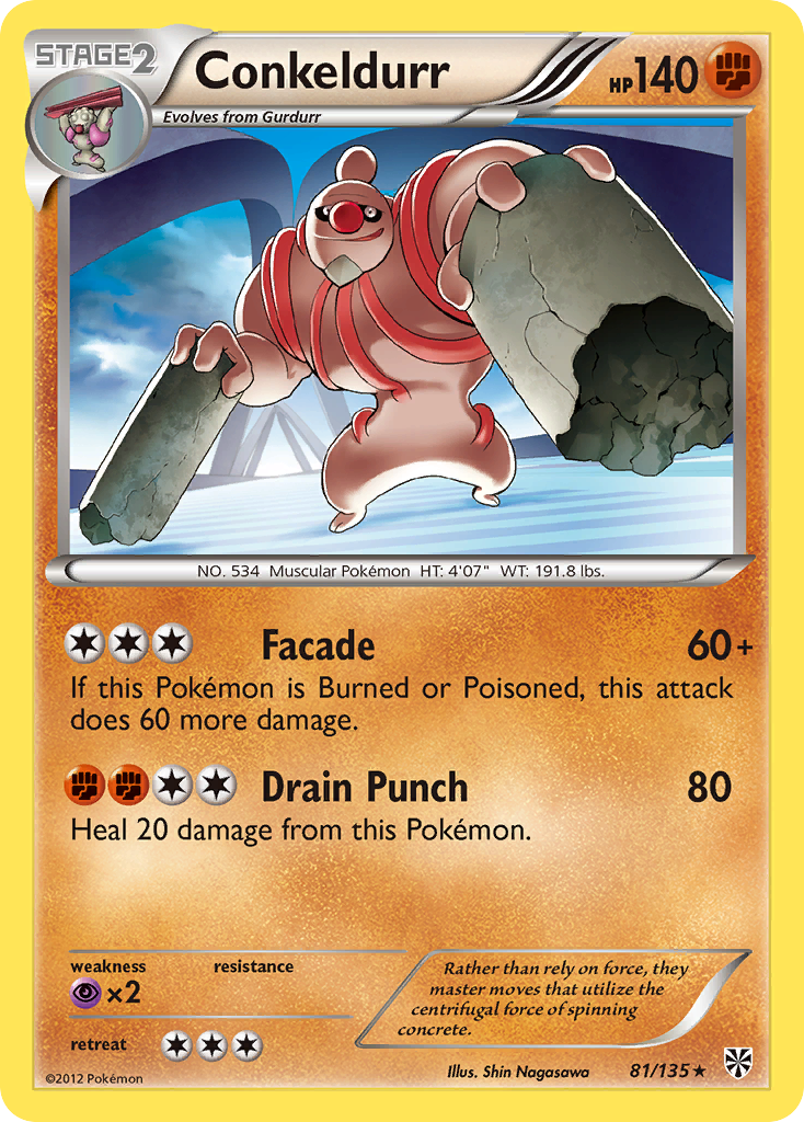 Conkeldurr (81/135) [Black & White: Plasma Storm] - Destination Retro