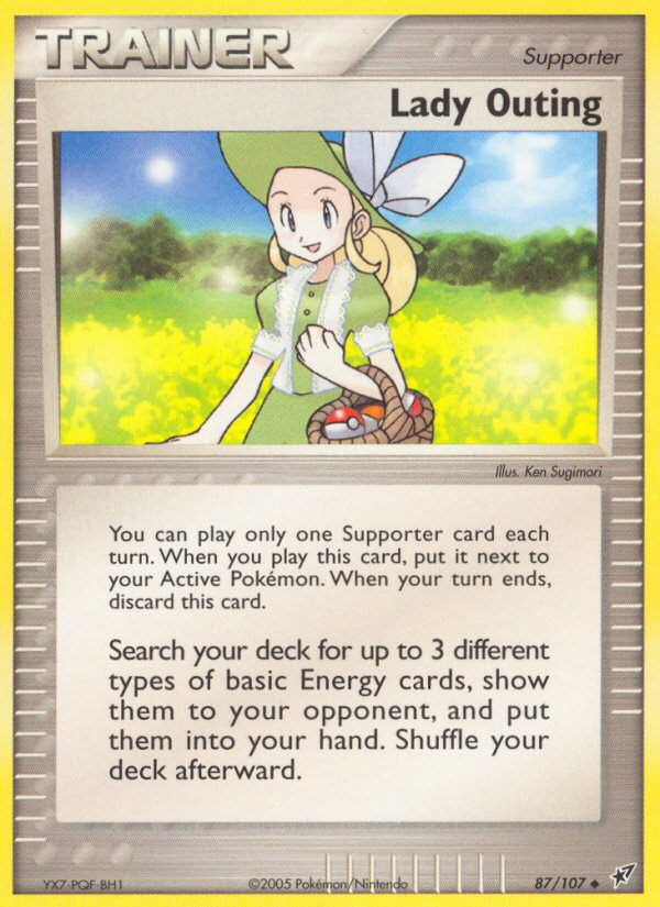 Lady Outing (87/107) [EX: Deoxys] - Destination Retro