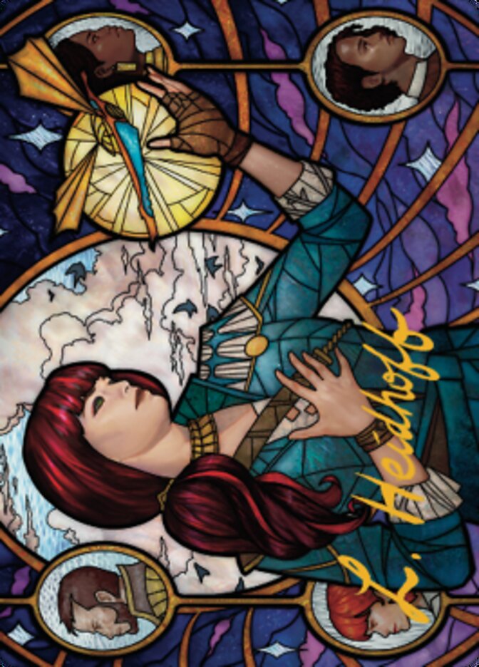 Jhoira, Ageless Innovator Art Card (Gold-Stamped Signature) [Dominaria United Art Series] - Destination Retro