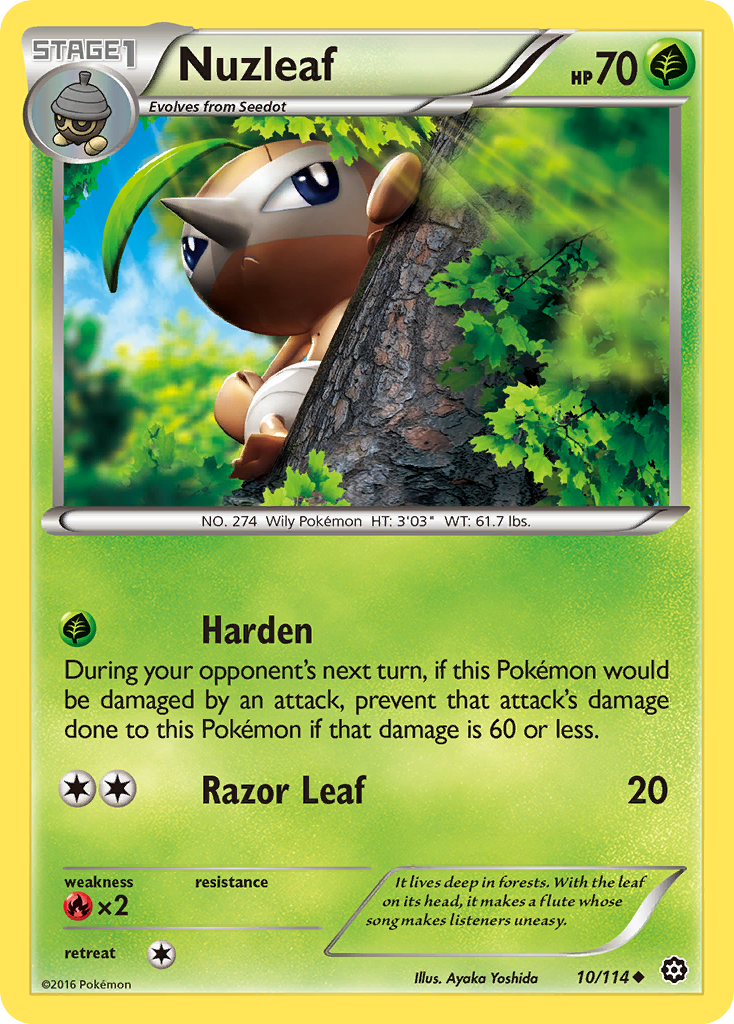 Nuzleaf (10/114) [XY: Steam Siege] - Destination Retro