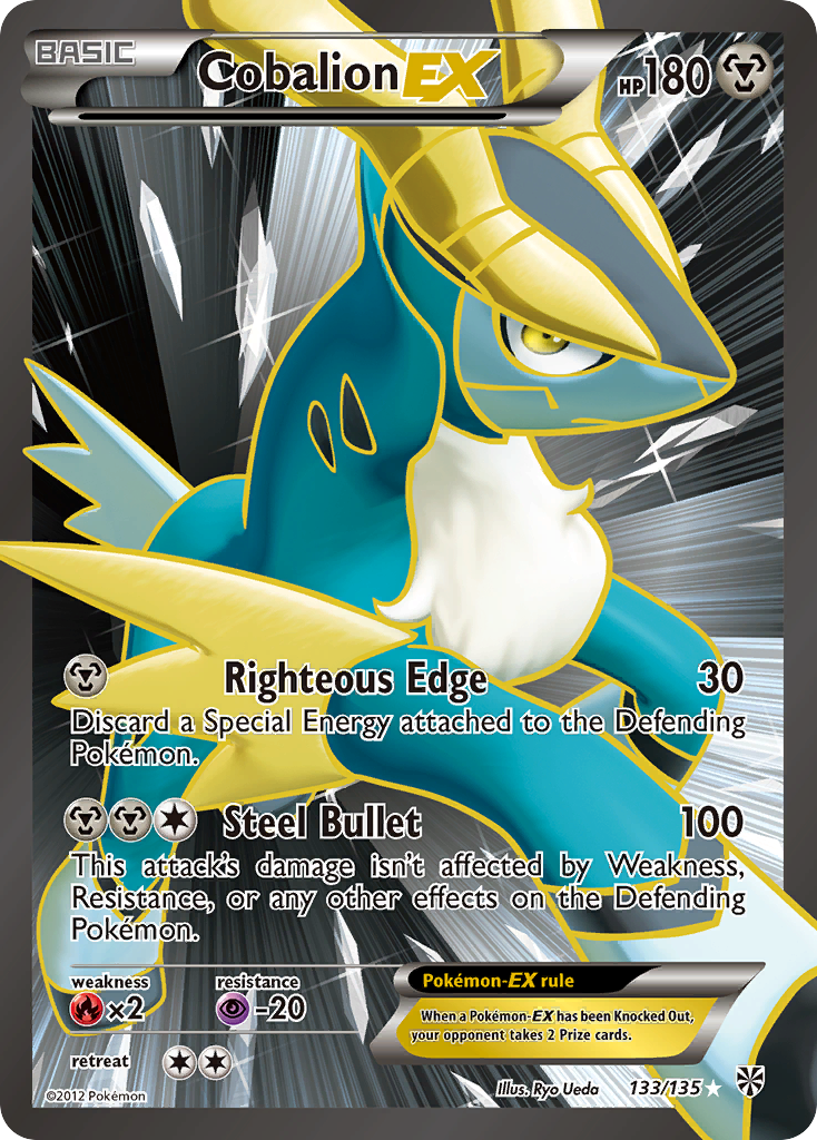 Cobalion EX (133/135) [Black & White: Plasma Storm] - Destination Retro