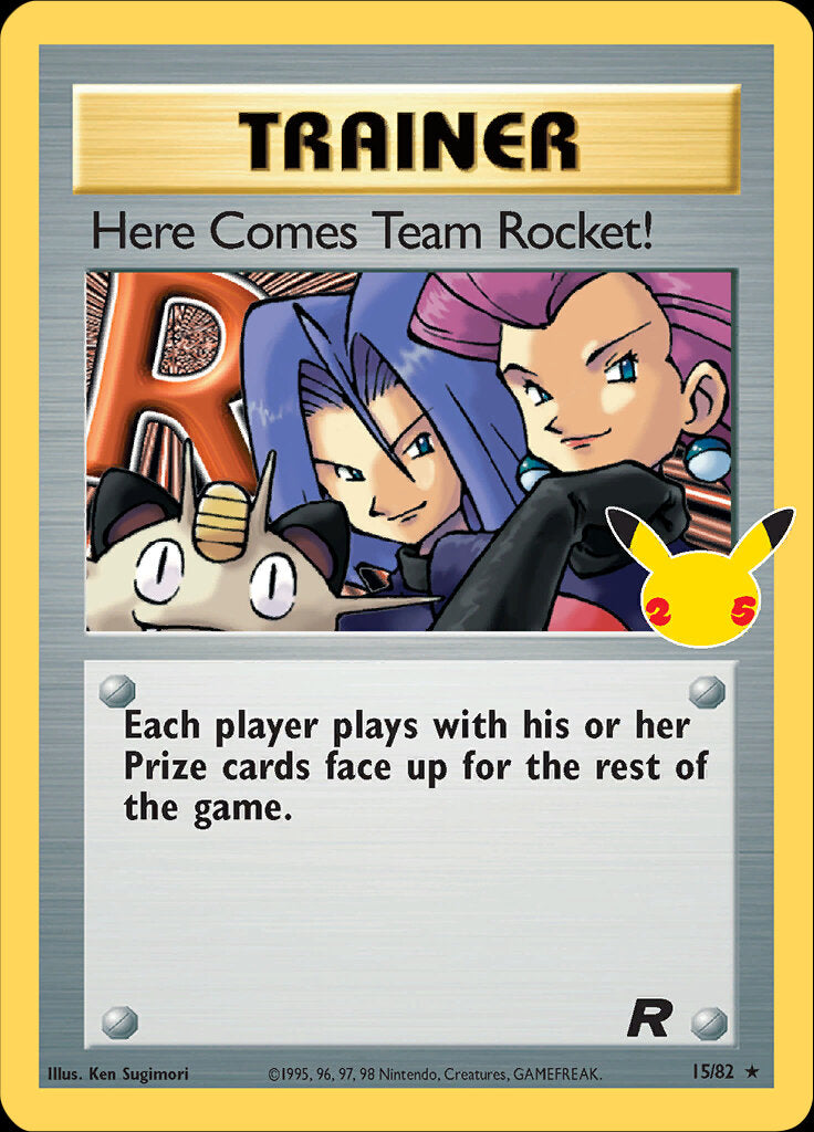 Here Comes Team Rocket! (15/82) [Celebrations: 25th Anniversary - Classic Collection] - Destination Retro